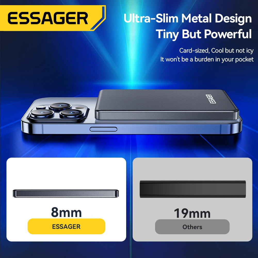 Ultra-Thin Titanium Magnetic Power Bank